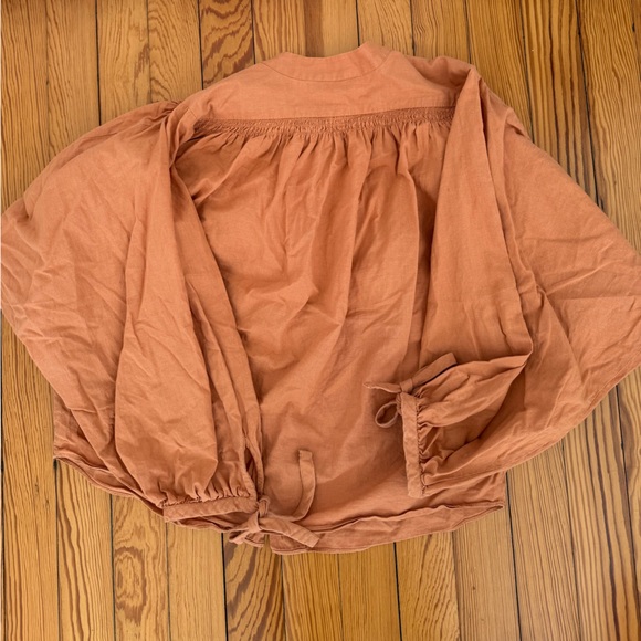 Doen Rust Button-Up Blouse - Picture 4 of 4